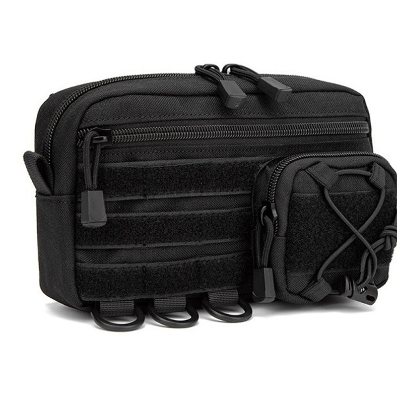 Edc Front Carry Bag - Kantong Admin Taktis Horizontal MOLLE, Kantong