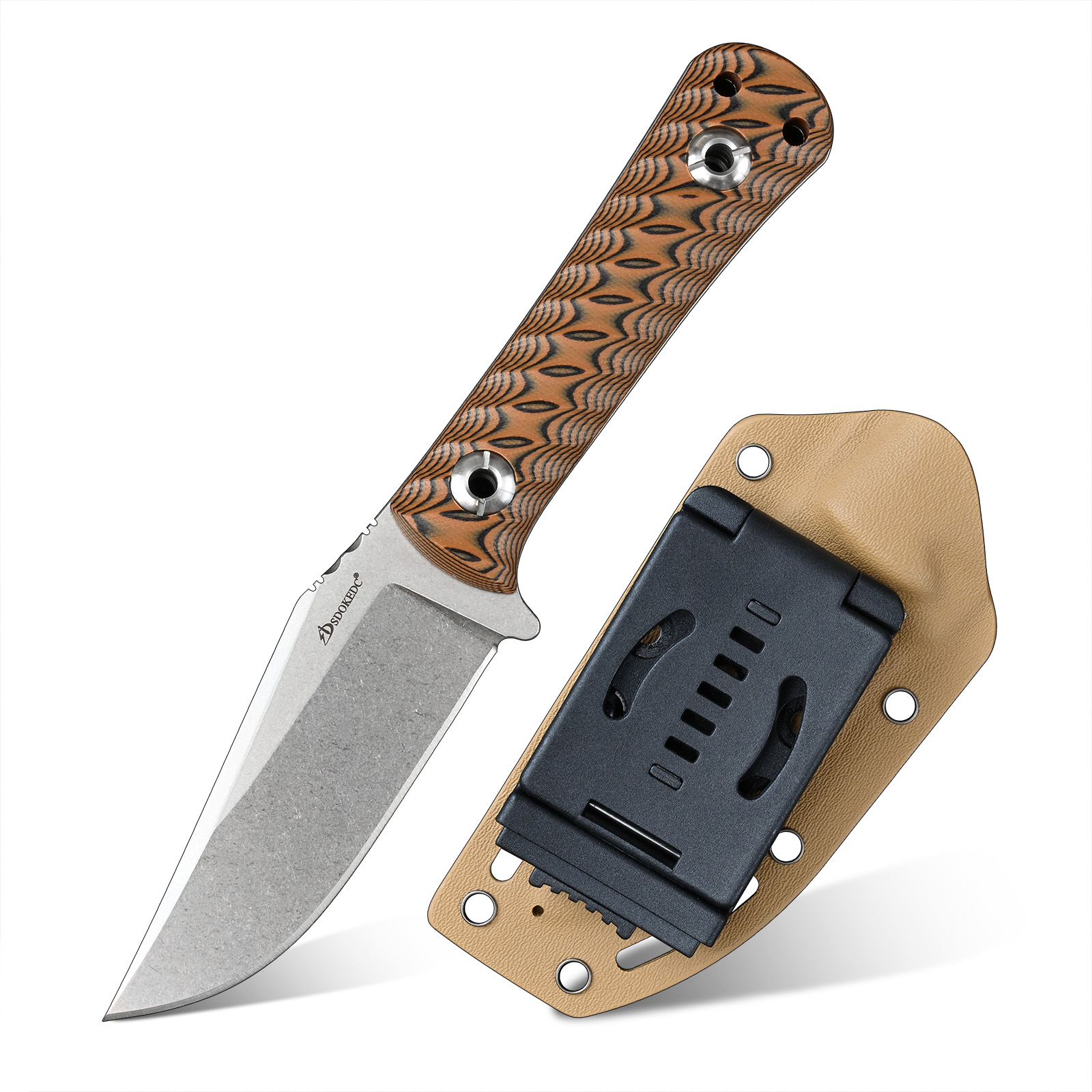 Edc Carry Fixed Blade Knife - SDOKEDC Alat Pemotong Portabel EDC, Hadiah
