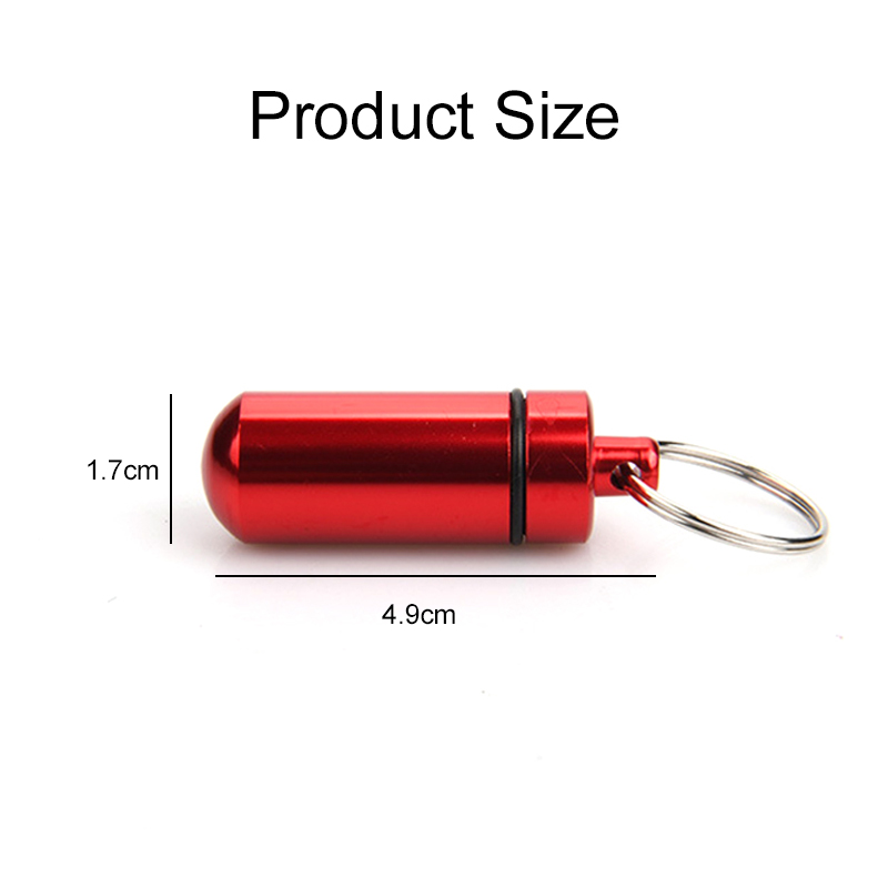 1/5 Buah Gantungan Kunci Kotak - Edc Pill Carry ulasan dan harga