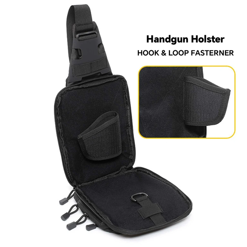 Tas Selempang Taktis untuk Men - Edc Carry Gun ulasan dan harga