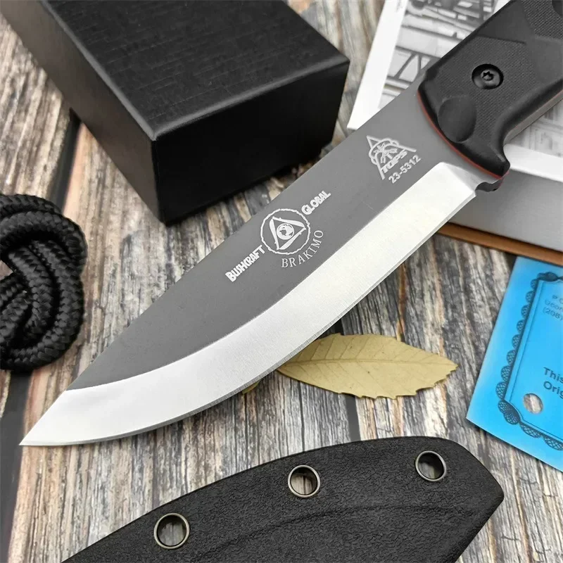 Pisau Survival Outdoor Baja D2 - Edc Carry Fixed Blade Knife ulasan dan harga